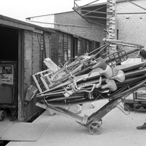 Fotografien mehrerer Bundesbahndirektionen im Eisenbahnmuseum Bochum